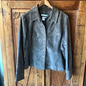 Leather jacket by Coldwater Creek, Size L